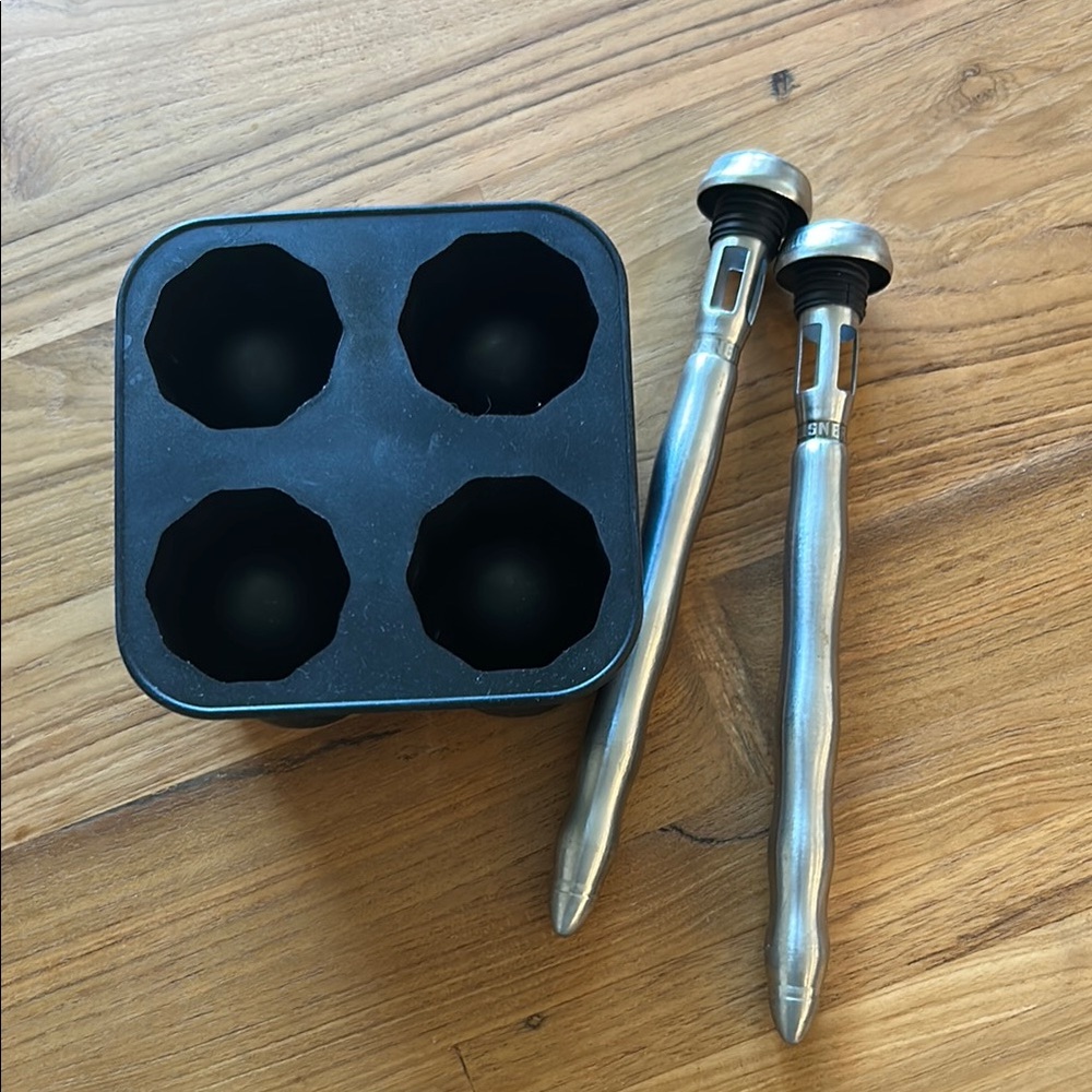Silicone Ice Shot Glass Mold & Corkcicle Chillsner Chiller Sticks